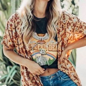NWOT Grateful Dead Skeleton Rock Band Graphic Tee | medium